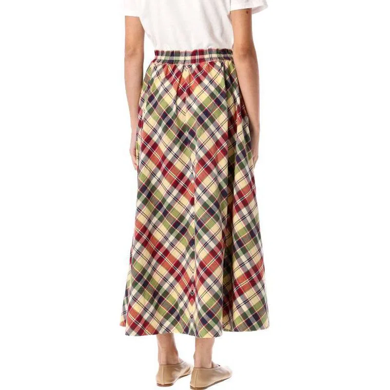 Юбка макси на кулиске в клетку Polo Ralph Lauren, Multicolor — фото 3