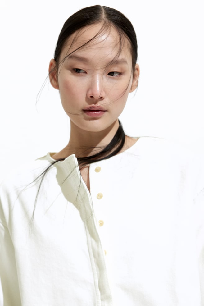 

Блузка из твила без застежек H&M, белый