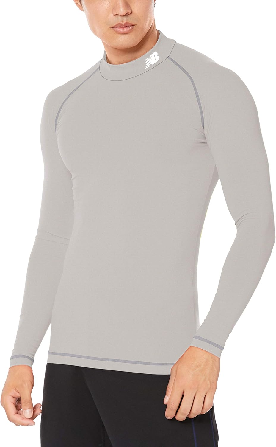 

Мужская эластичная футболка New Balance (JMTF7380) с длинным рукавом, быстросохнущая, для футбола/гольфа, серый