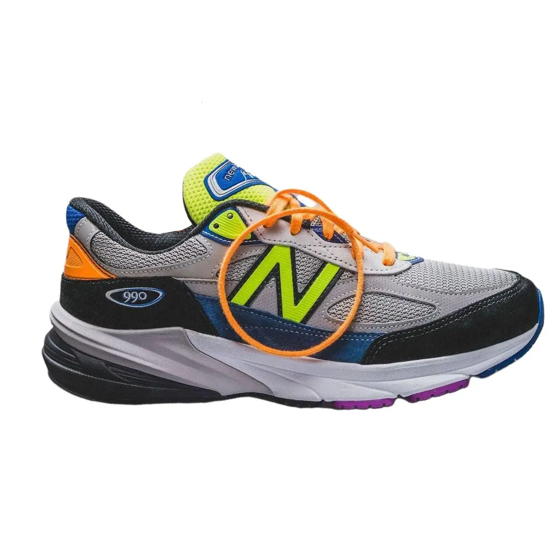 New Balance DTLR x NB 990 V6 Беговые кроссовки для мужчин Серый Черный — фото 4