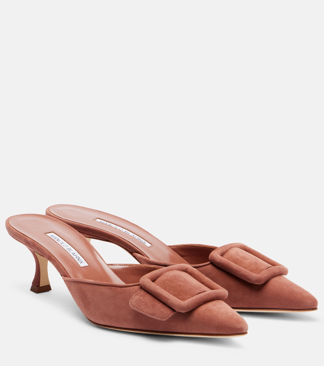 Maysale 50 замшевые мюли Manolo Blahnik, 2118 MBRW