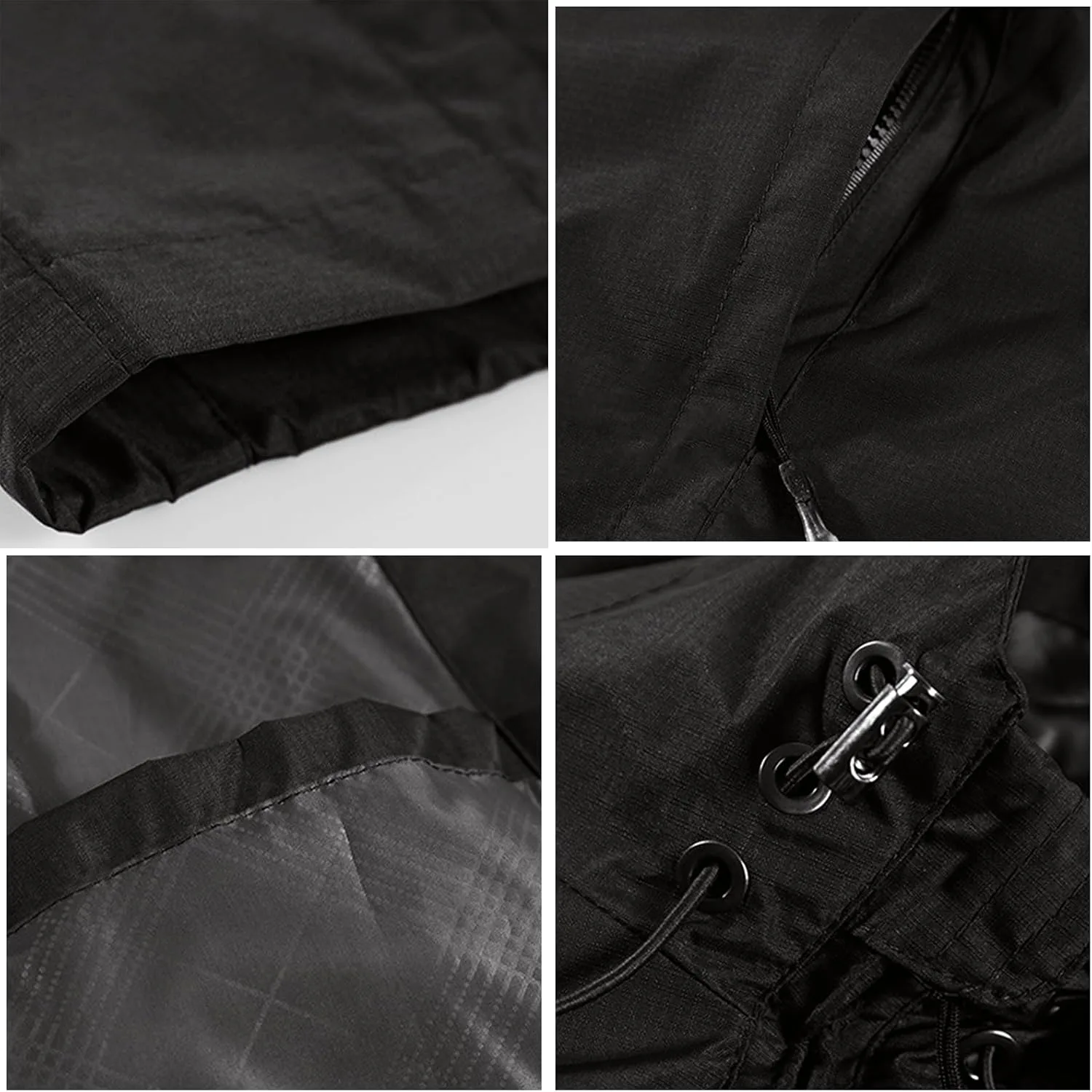 Куртка с капюшоном Custom Tactical Softshell WindBreaker Waterproof Work Uniform с нанесением логотипа Generic, черный — фото 4