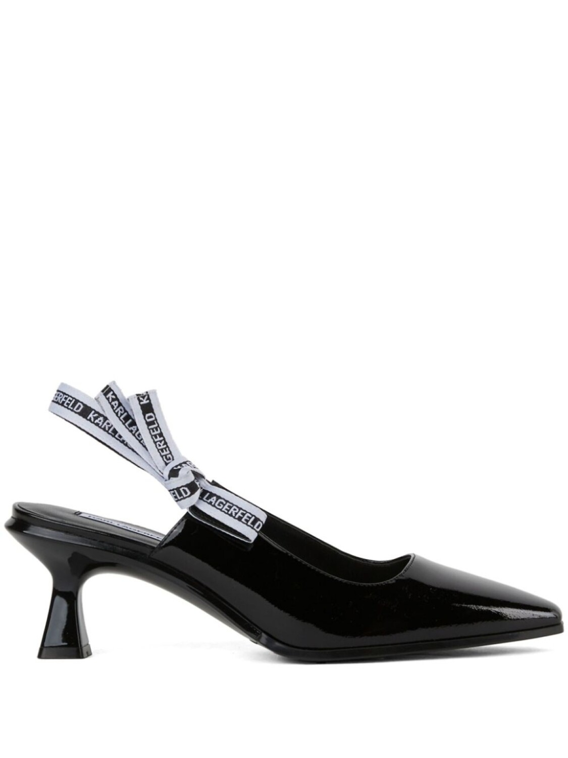 

Туфли panache ribbon 75 с ремешком на пятке Karl Lagerfeld, черный