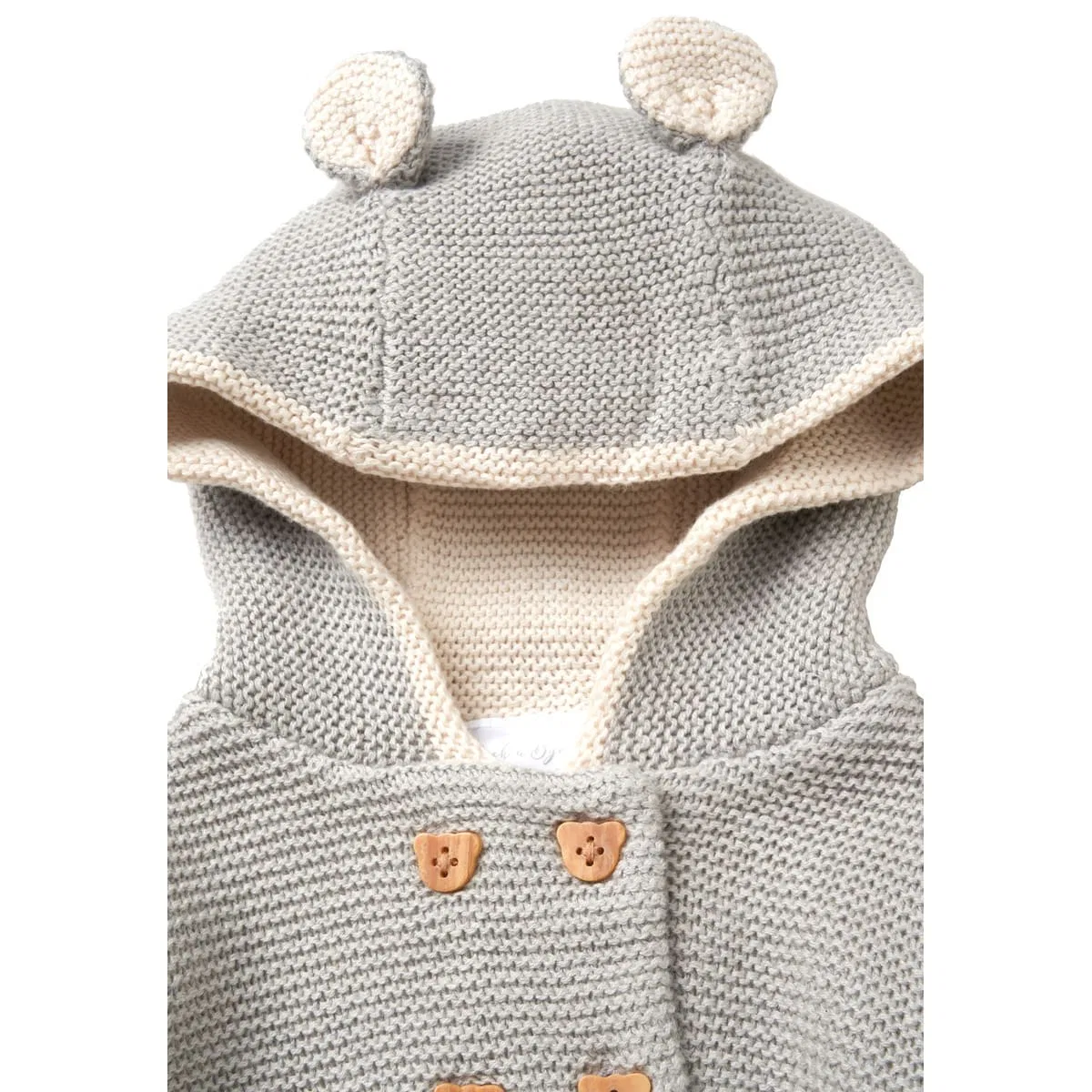 Утепленный костюм из мягкого трикотажа Rock a Bye Baby Boutique, серый — фото 4