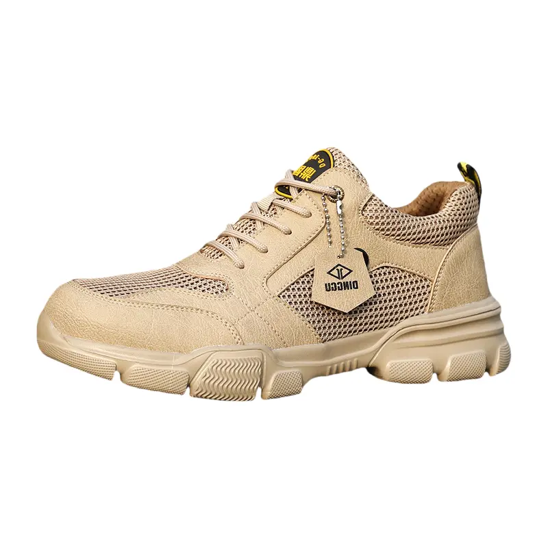 

DINGGU Кроссовки Rebound Low Top для активного отдыха, мужские, бежево-желтые, с противоскользящим покрытием