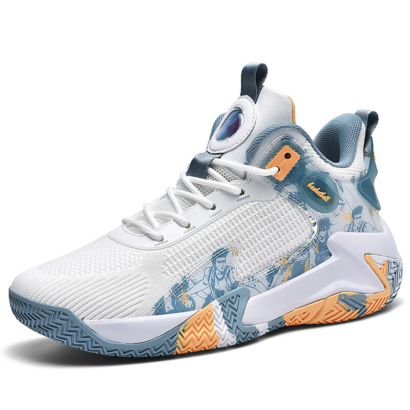 

Баскетбольные кроссовки Basketball Shoes Men High-Top Prince Mcqueen, цвет White Orchid