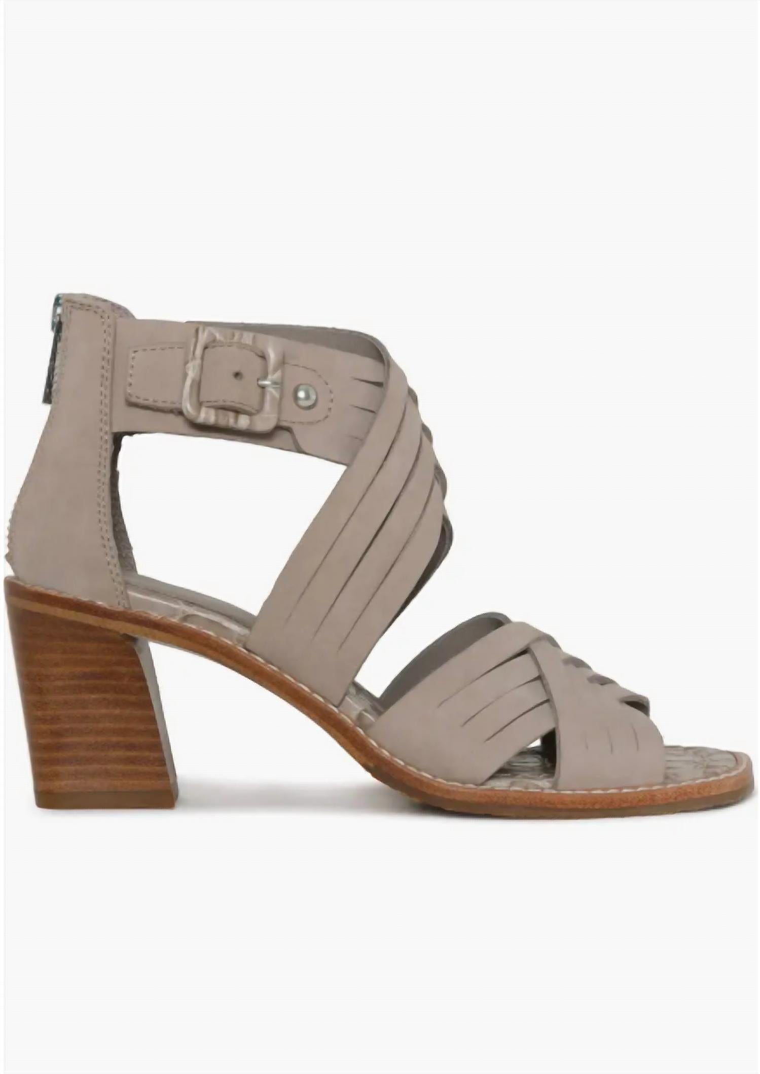 Women's Junnah Sandal In Taupe Nubuck Donald Pliner, Taupe Nubuck — фото 2