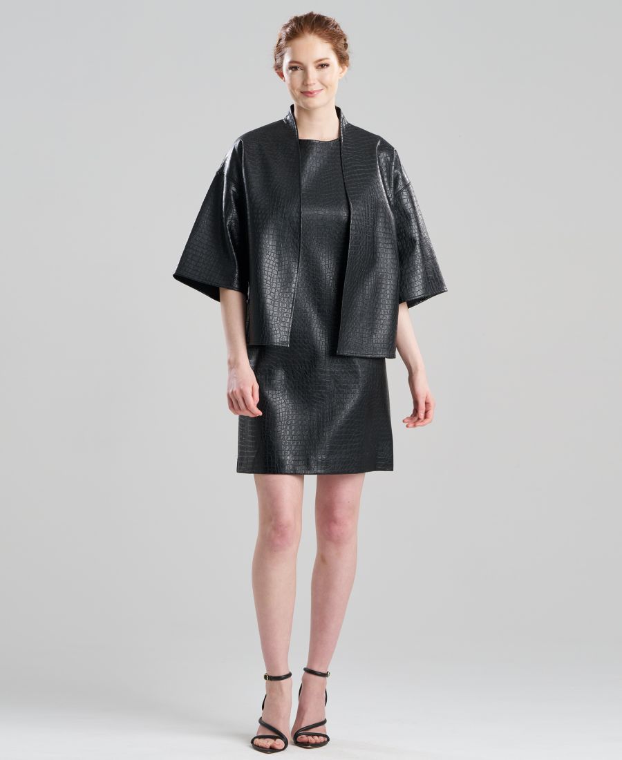 

Женский свитер из искусственной крокодиловой кожи Natori, Black