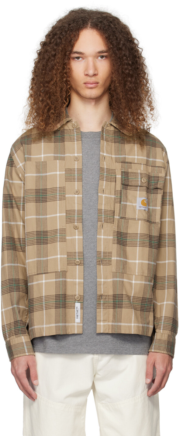 

Светло-коричневая рубашка Hadley Carhartt Work In Progress
