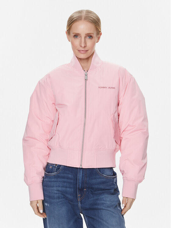 

Бомбер стандартного кроя Tommy Jeans, розовый