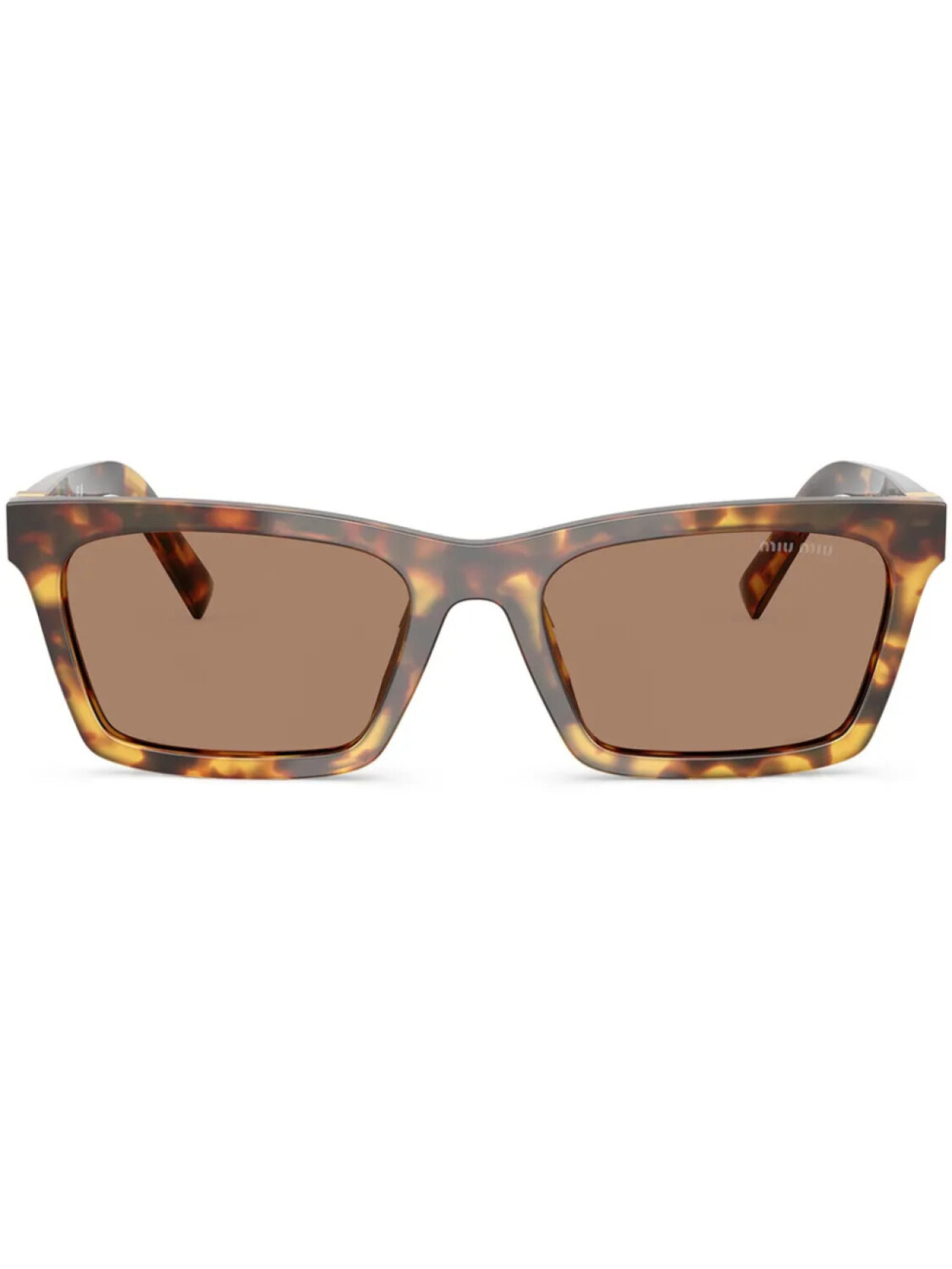 

Miu Miu Eyewear солнцезащитные очки в квадратной оправе, коричневый