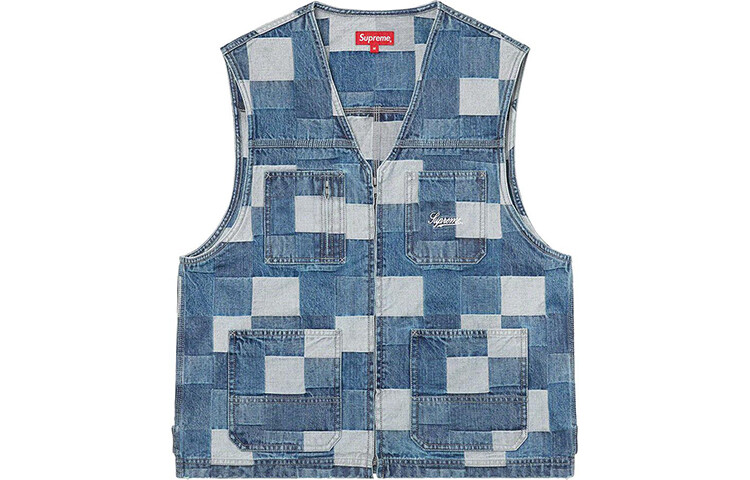 

Жилет Supreme, серо-белый
