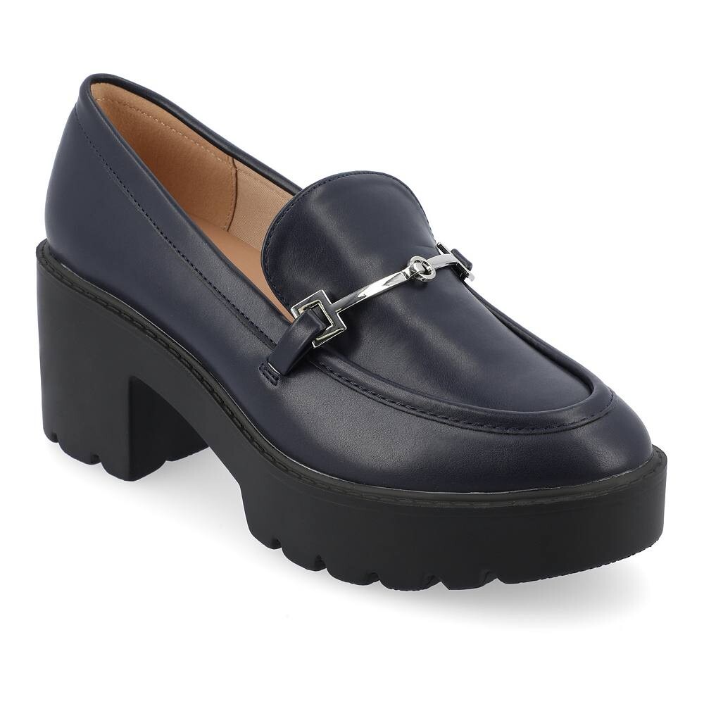 

Коллекция Journee Женские лоферы на каблуке Kezsiah Tru Comfort Foam Journee Collection, темно-синий