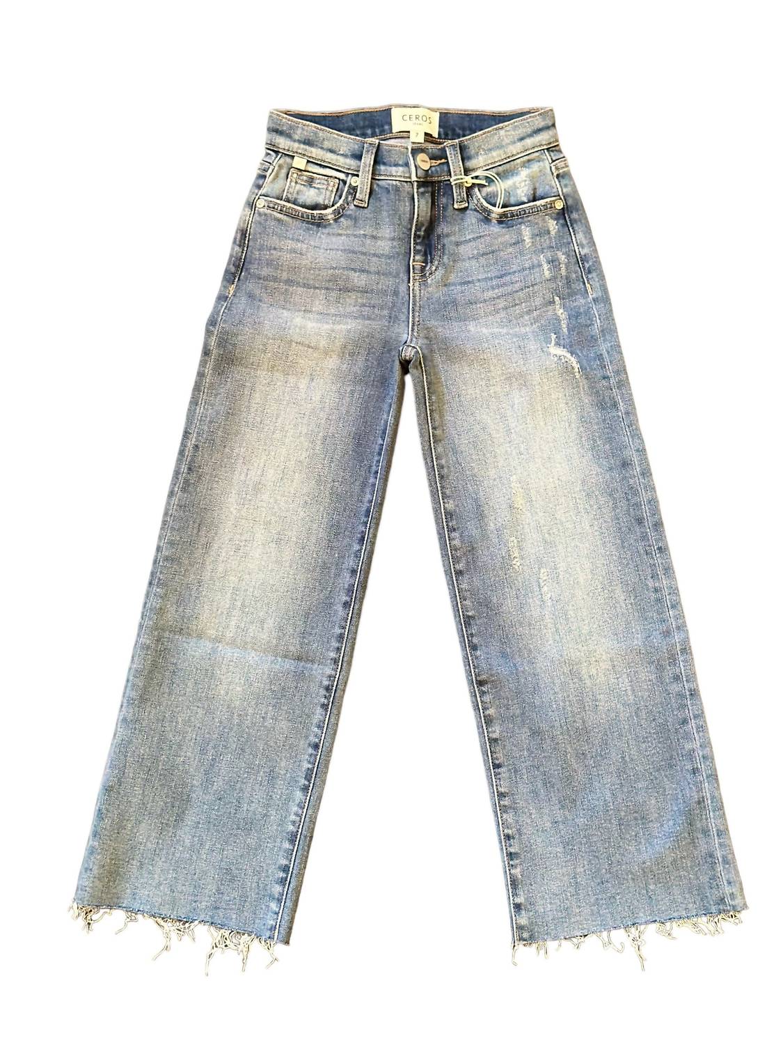 

Джинсы Kristin с высокой талией и широкими штанинами в цвете «Малибу» для девочек Ceros, Malibu