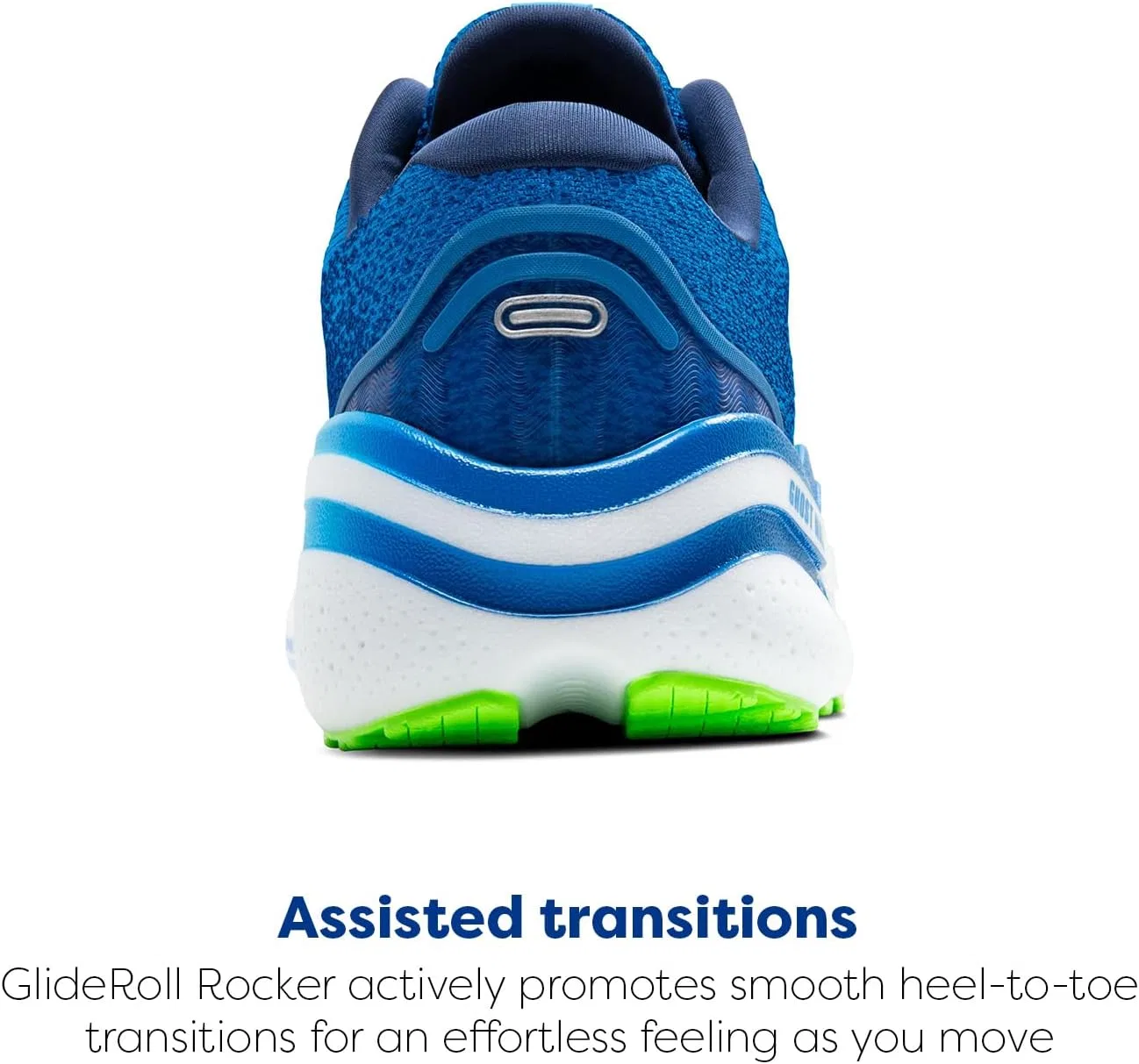 Мужские кроссовки Brooks Ghost Max 2, Dutch Blue Green Gecko Peacoat — фото 3