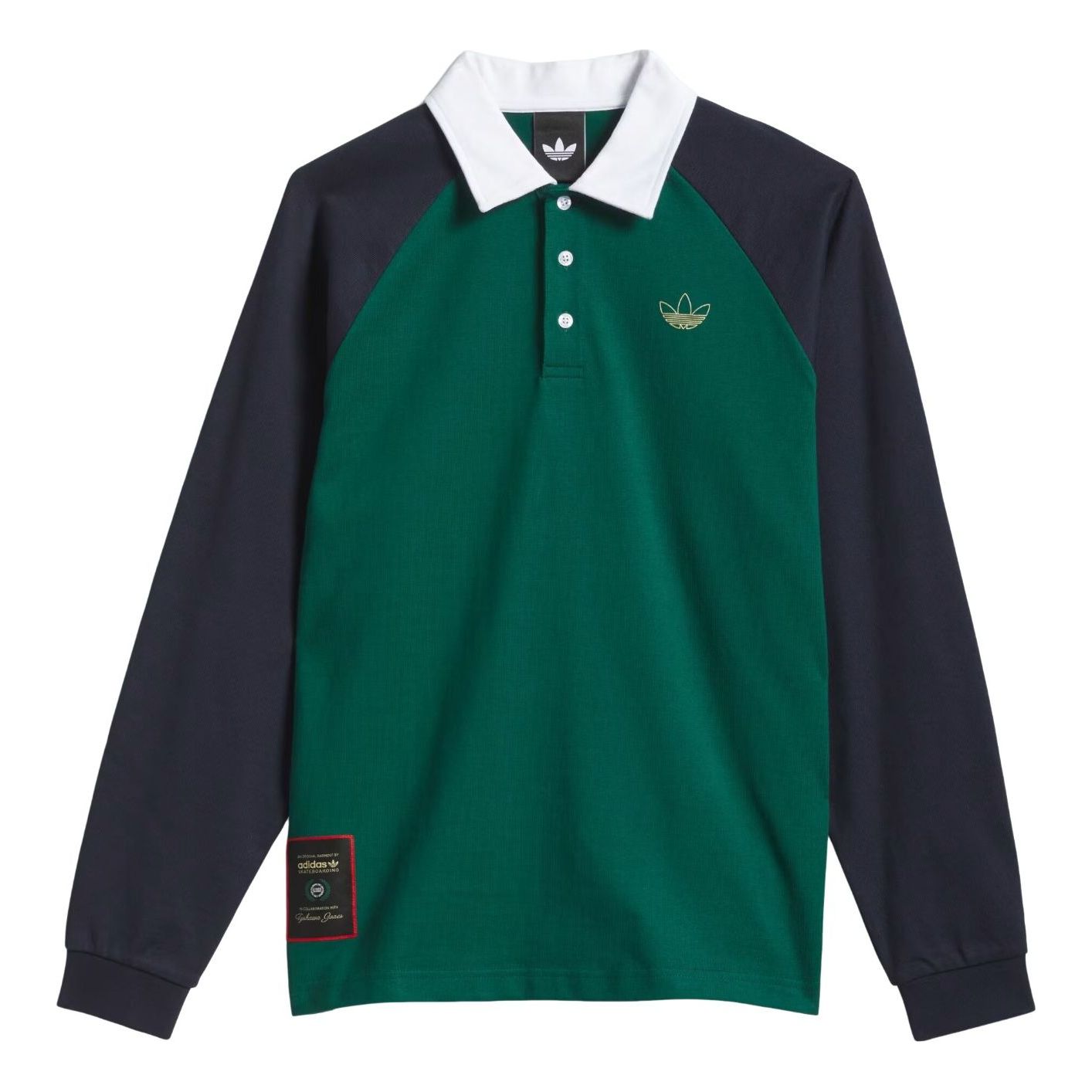 

Регбийная футболка Adidas Skateboarding x Tyshawn 'Collegiate Green Legend Ink'