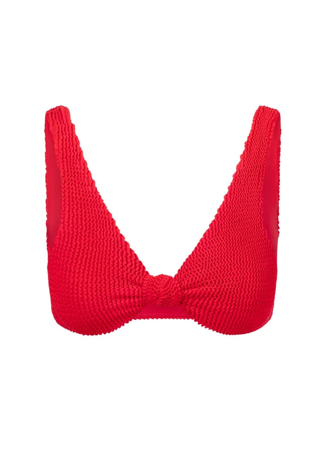 

Верх бикини с завязкой Scrunch knot и стильным узлом Moda Minx, красный