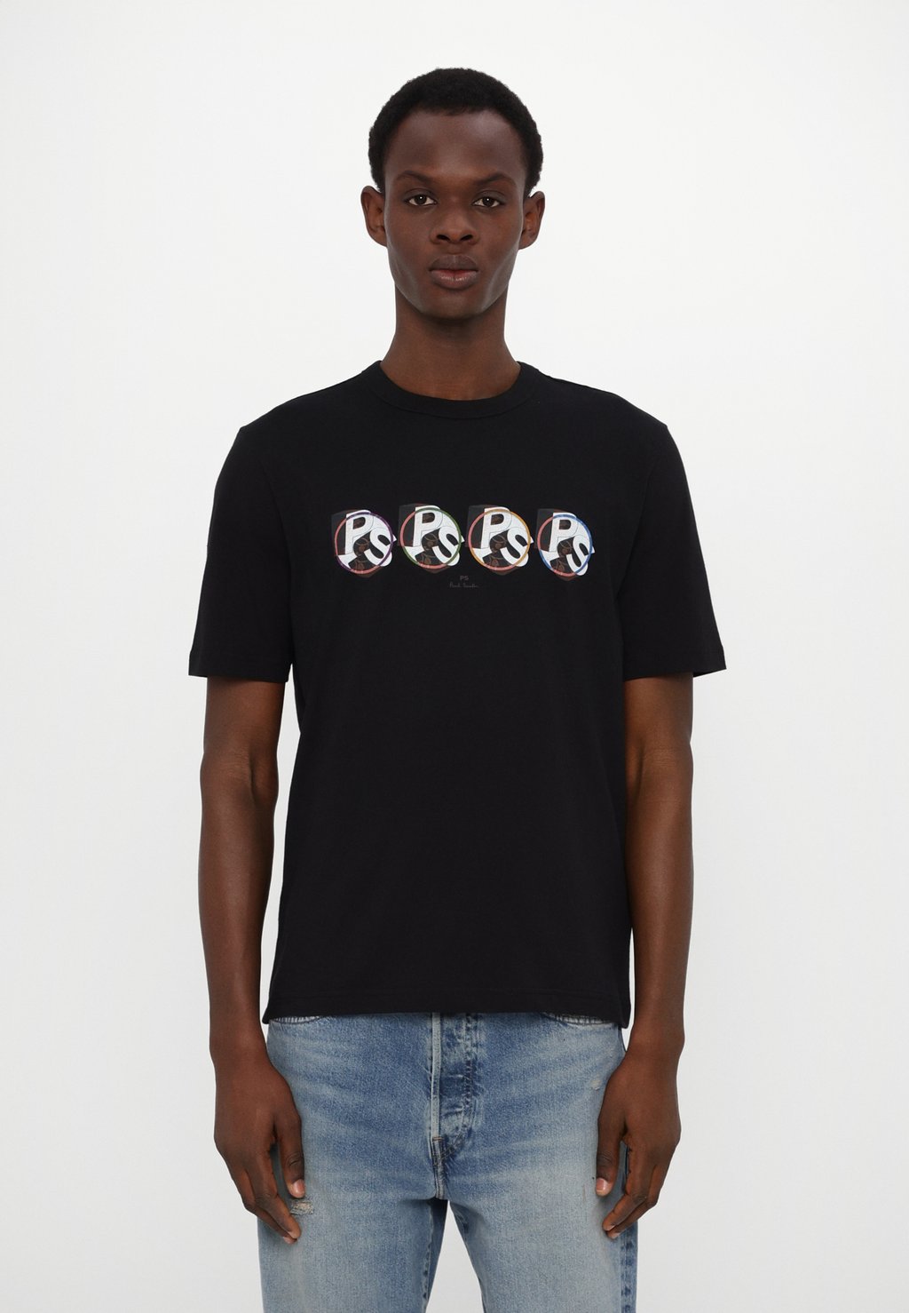 

Футболка с принтом ROW PS Paul Smith, черный