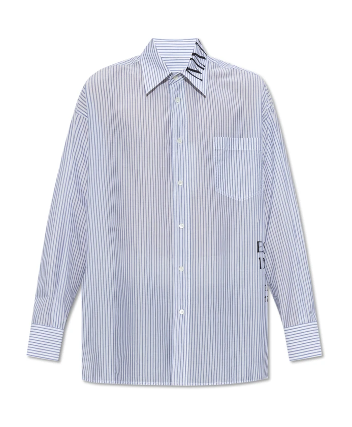 

Футболка с логотипом Mm6 Maison Margiela, синий