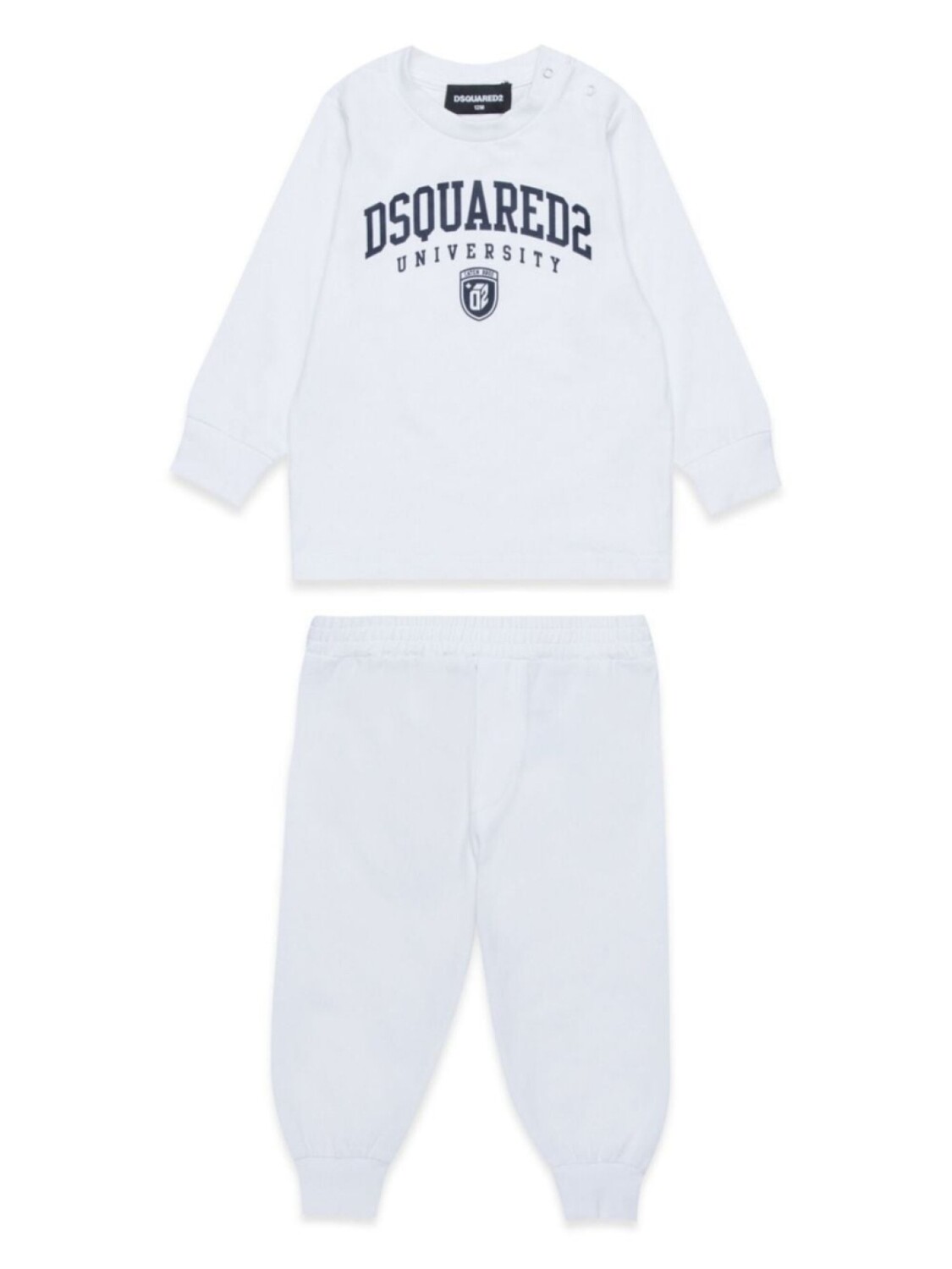 

Спортивный костюм с логотипом DSQUARED2 KIDS, белый