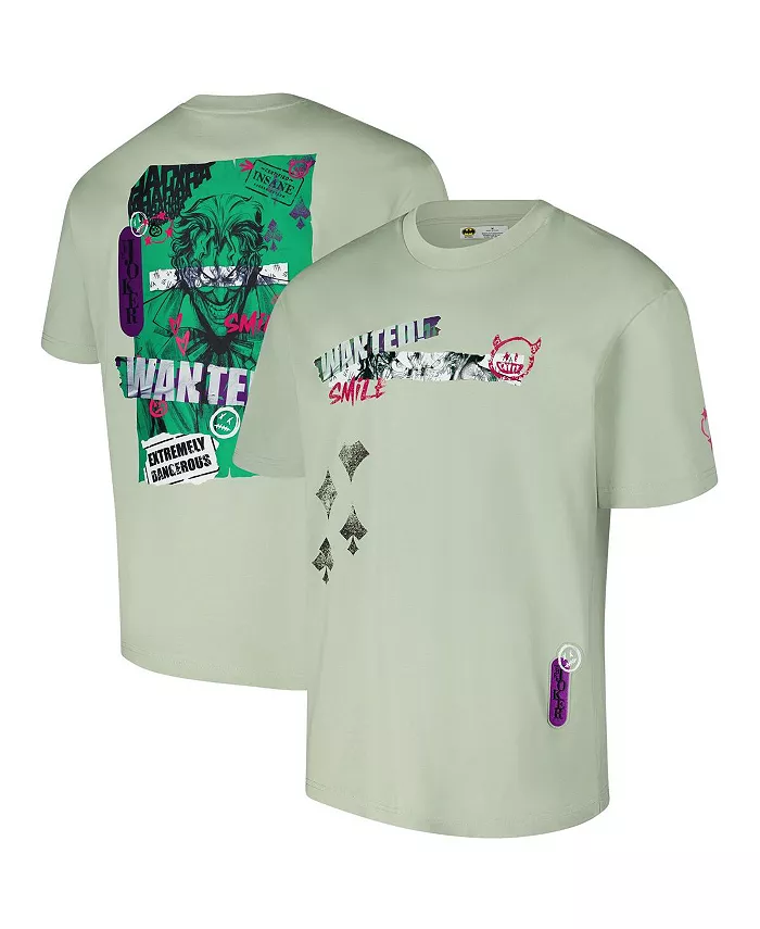 

Мужская свободная футболка "Batman Comics Wanted" зеленого цвета Freeze Max