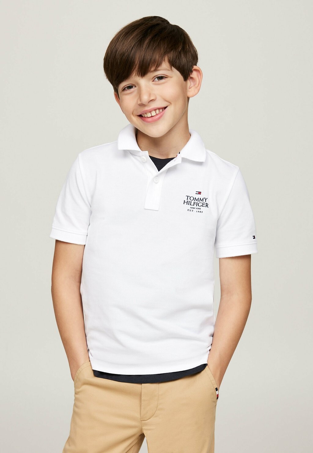 

Рубашка поло Tommy Hilfiger, белый