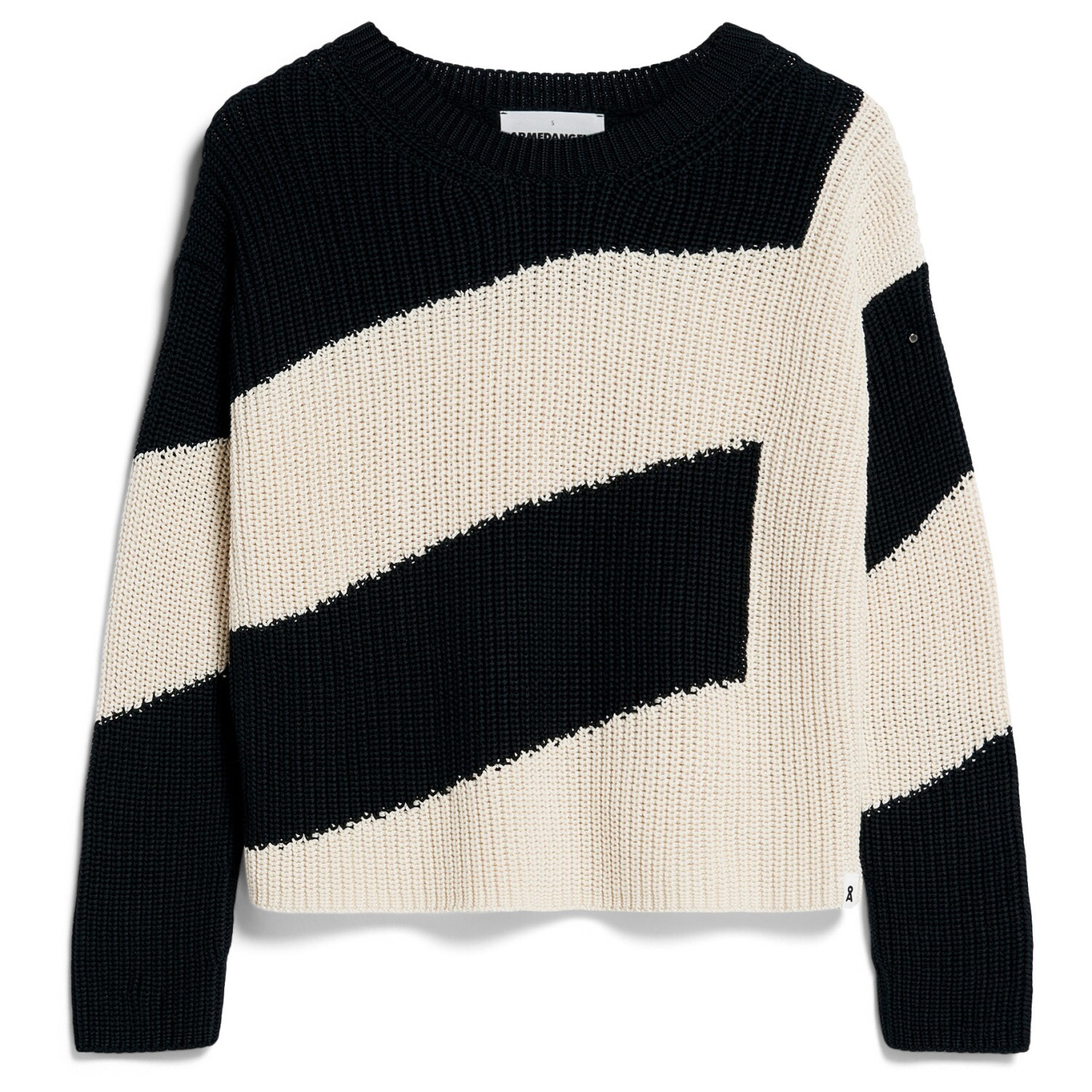 

Пуловер Armedangels Women's Nuriaas Blockstripes, цвет Undyed/Black