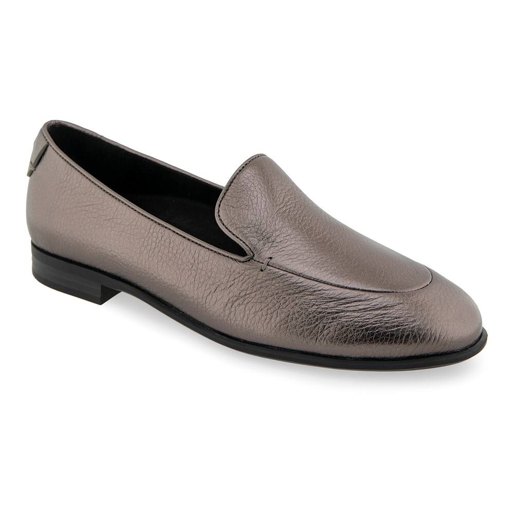 Женские кожаные лоферы Aerosoles Wells, цвет Gunmetal Pebbled Leath
