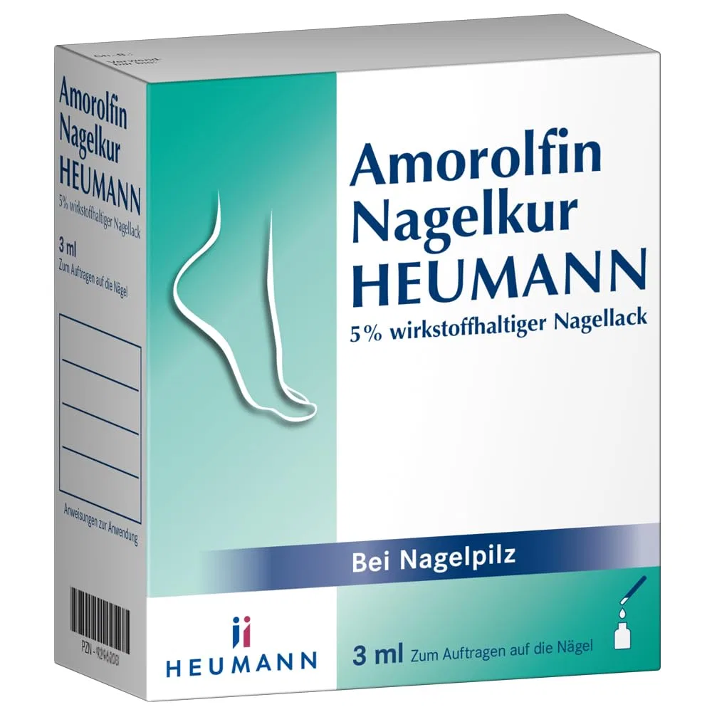 Лак для ногтей «Amorolfin Nagelkur HEUMANN 5%» от грибка ногтей 3 мл Heumann