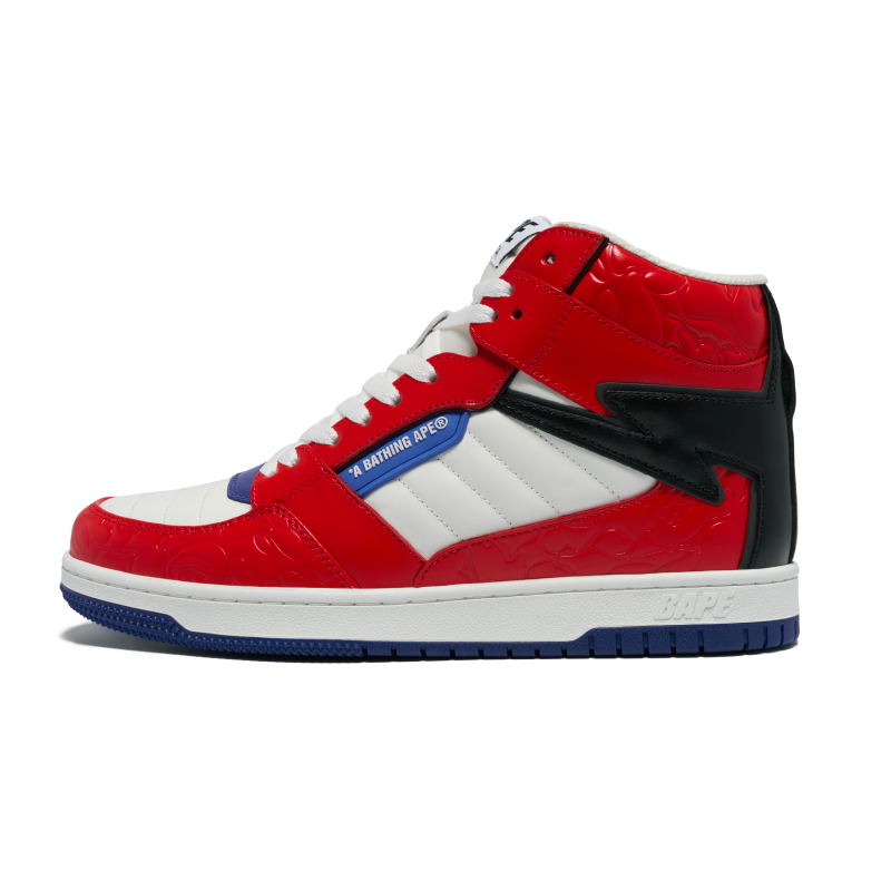 

A BATHING APE BAPE Bape Sta 88 Mid красно-бело-синие красные RDZ, цвет Red RDZ