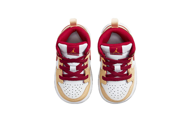 Сандалии Jordan 1 Mid Light Curry Cardinal TD — фото 4