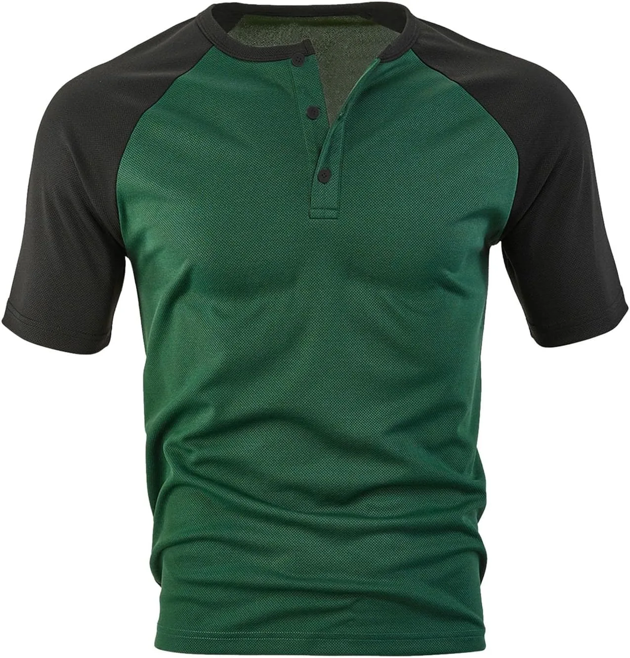 Мужская футболка с коротким рукавом Casual Trendy в европейском стиле Color Blocked с кнопками на воротнике и ананасовым принтом — фото 2