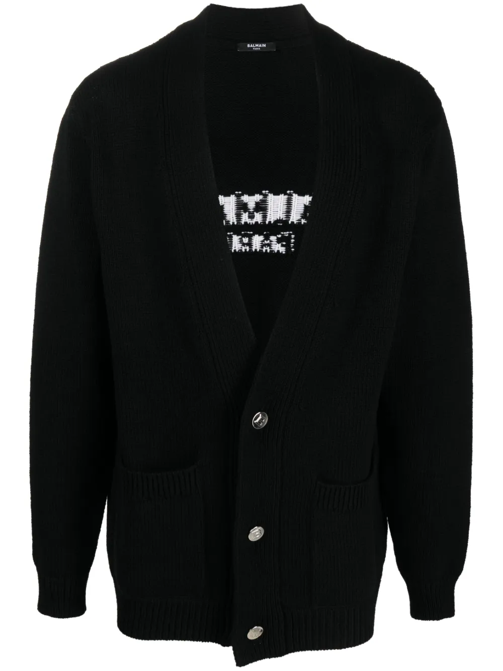 

Кардиган с логотипом BALMAIN, черный