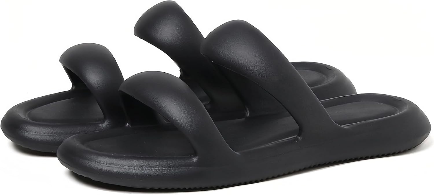 

Сандалии cloud с двойным ремешком на мягкой подошве eva Auraglor, черный