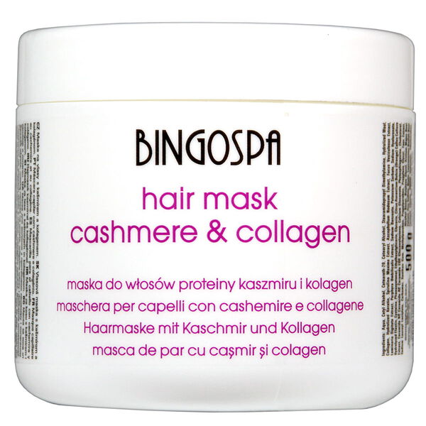 

Маска для волос с протеинами кашемира и коллагеном, 500 г Bingospa