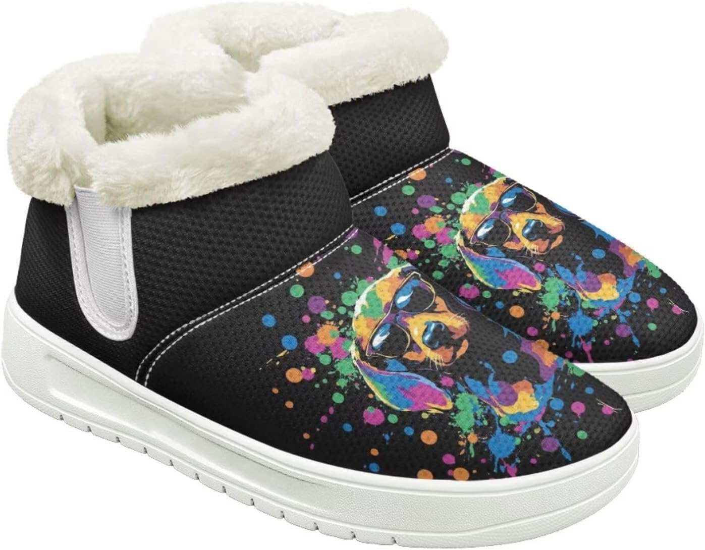 

Зимние ботинки для женщин и мужчин, слипоны, снежные туфли, для походов и путешествий, для ходьбы, с нескользящей резиновой подошвой, модный подарок Cugasmaru, Dog Dachshund