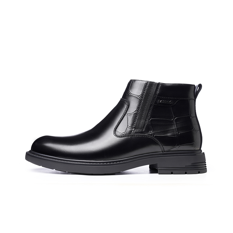 

LAORENTOU Мужские повседневные кроссовки Mid Top черные, цвет Black