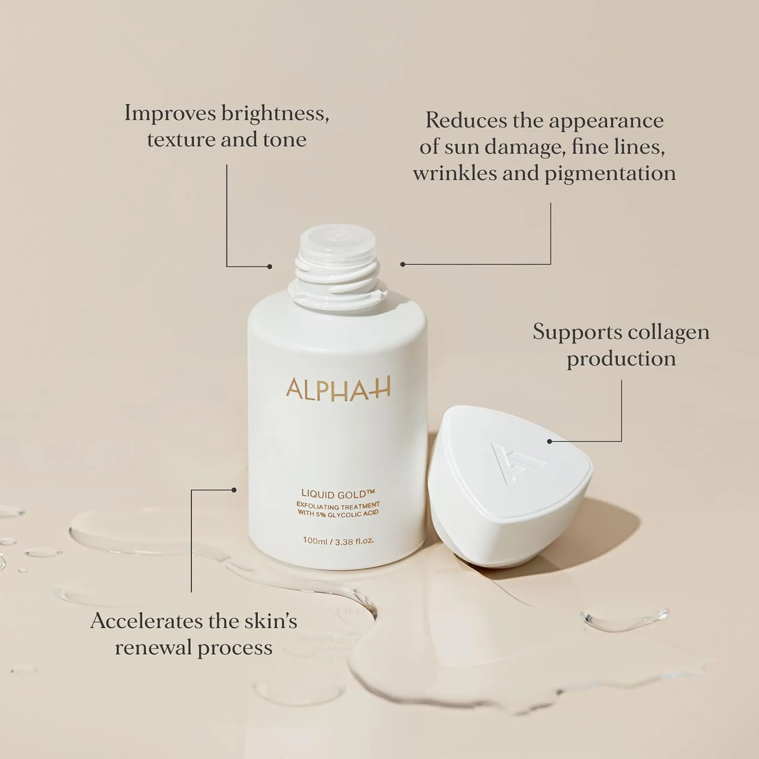 Набор Alpha-H Liquid Gold и Midnight Reboot Serum., Gold — фото 3