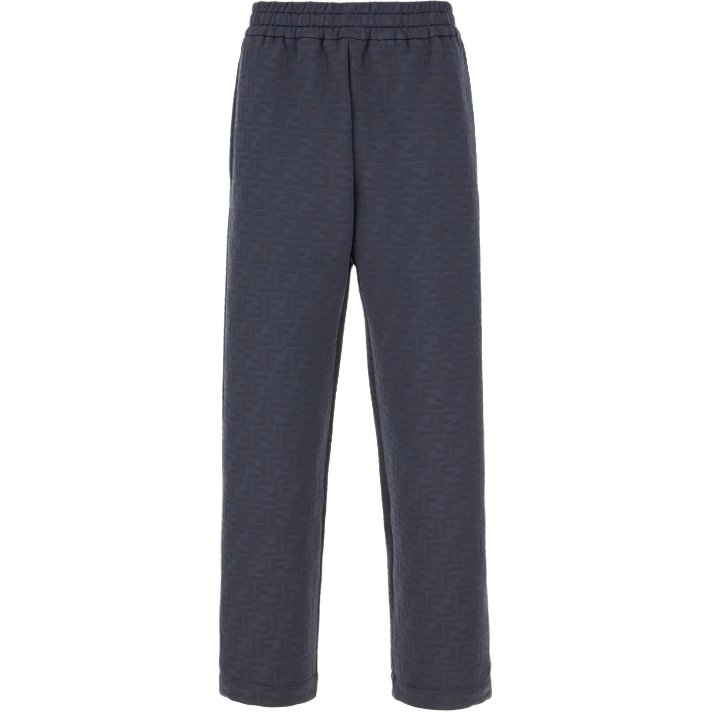 

Брюки прямого кроя с монограммой Ff FENDI, синий