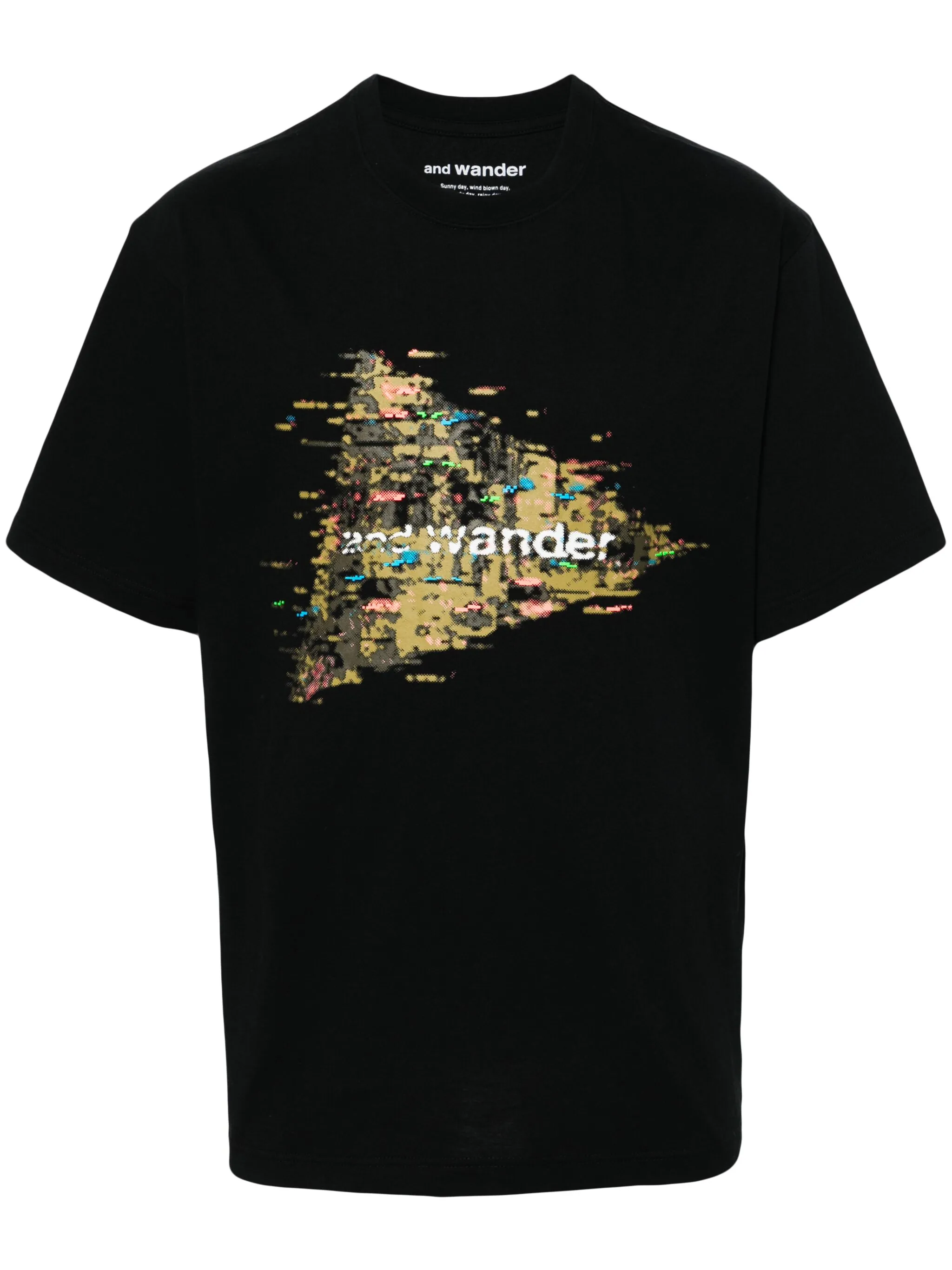 

Футболка из джерси с логотипом And Wander, черный