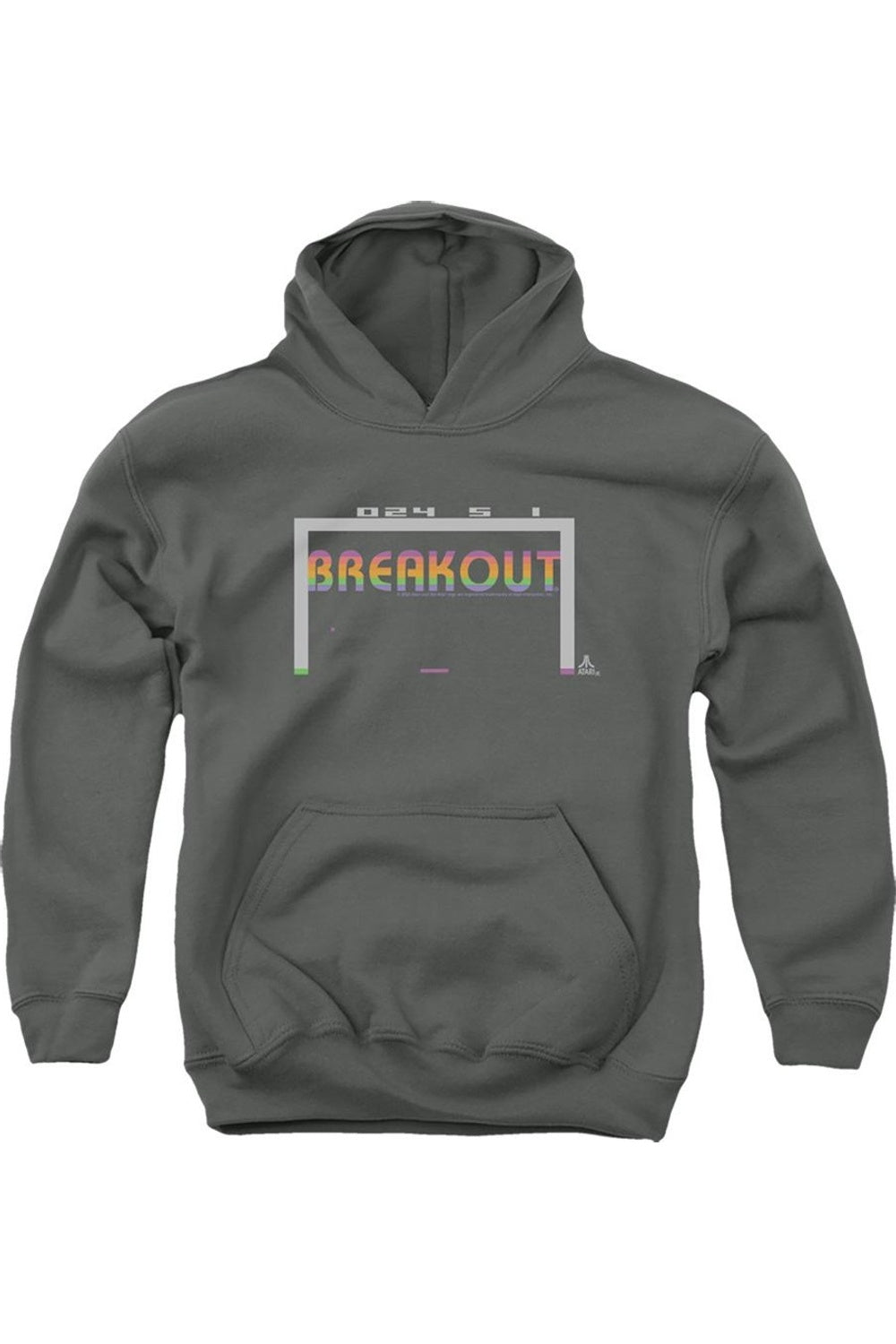 

Atari Breakout 2600 молодежная толстовка с капюшоном Gildan, Charcoal