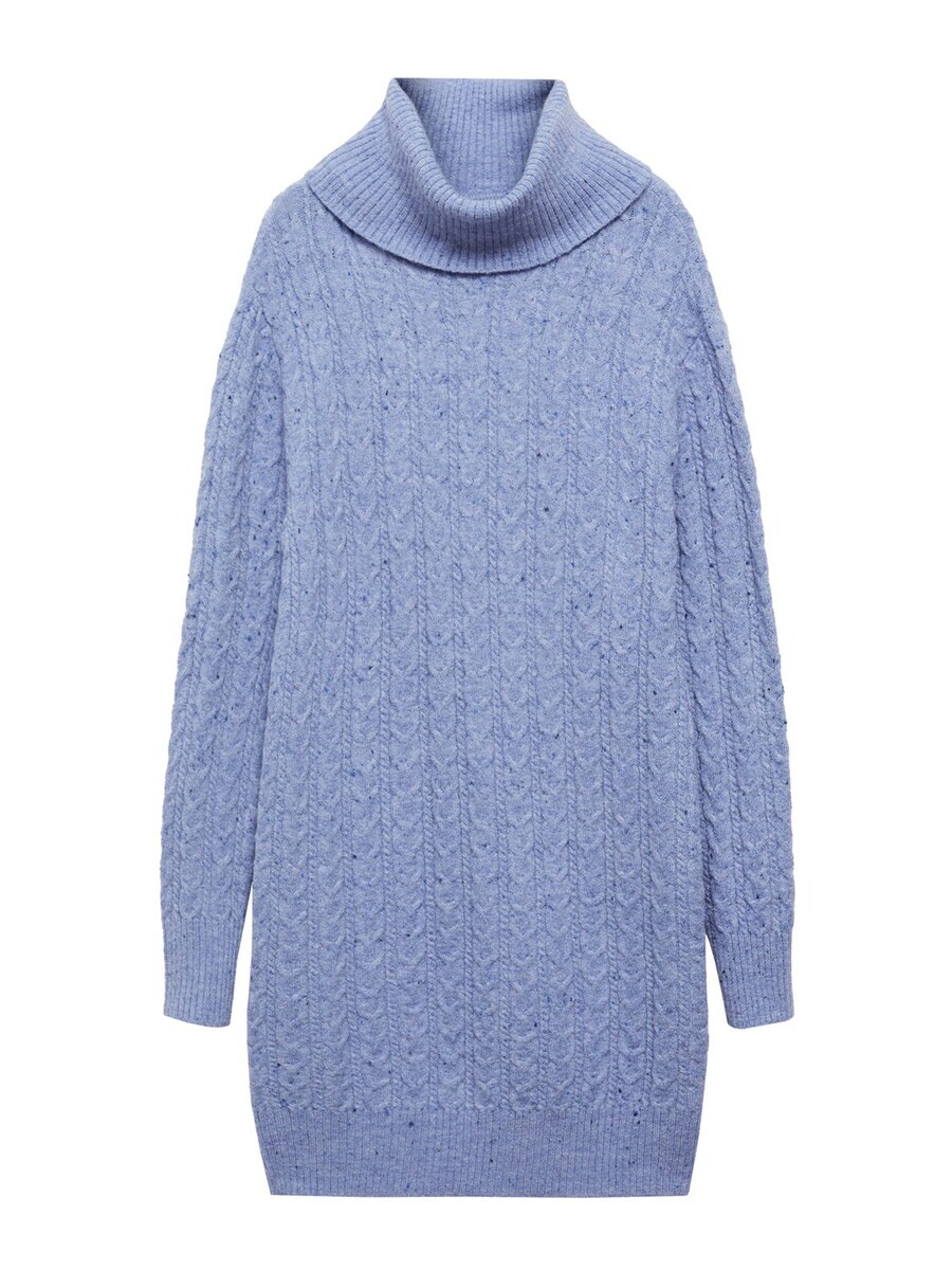 

Вязаное платье MANGO Knitted dress Trenzi, светло-синий