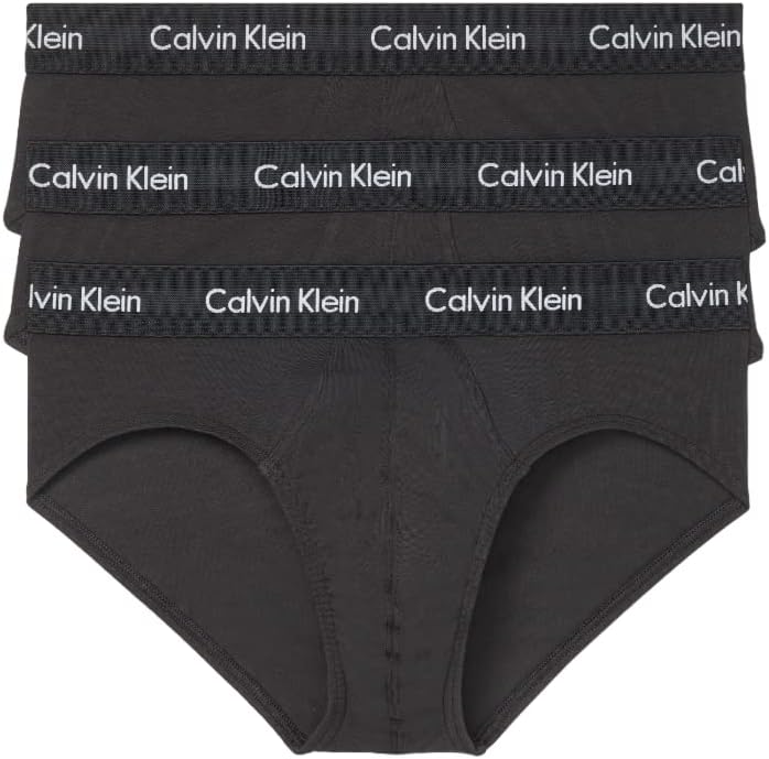 

Комплект из 3 мужских трусов-брифов Calvin Klein из хлопка и эластичного материала, 3 Black