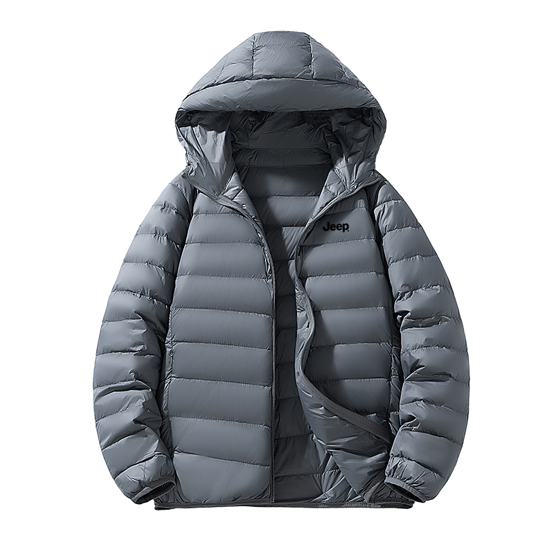 

Пуховик Unisex Hooded Thickened Jeep, серый