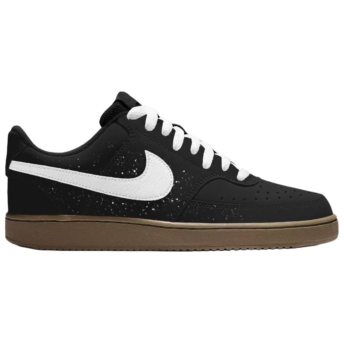 Nike Court Vision 1 Dark Night Star Gazing устойчивые к истиранию низкие кроссовки для скейтбординга мужские Black Brown — фото 3