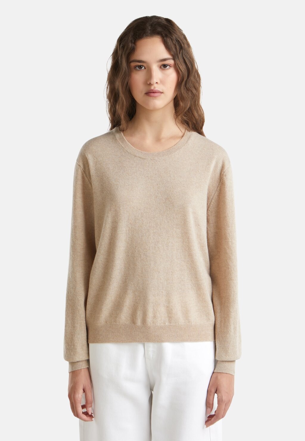 

Джемпер RELAXED FIT PURE United Colors of Benetton, бежевый