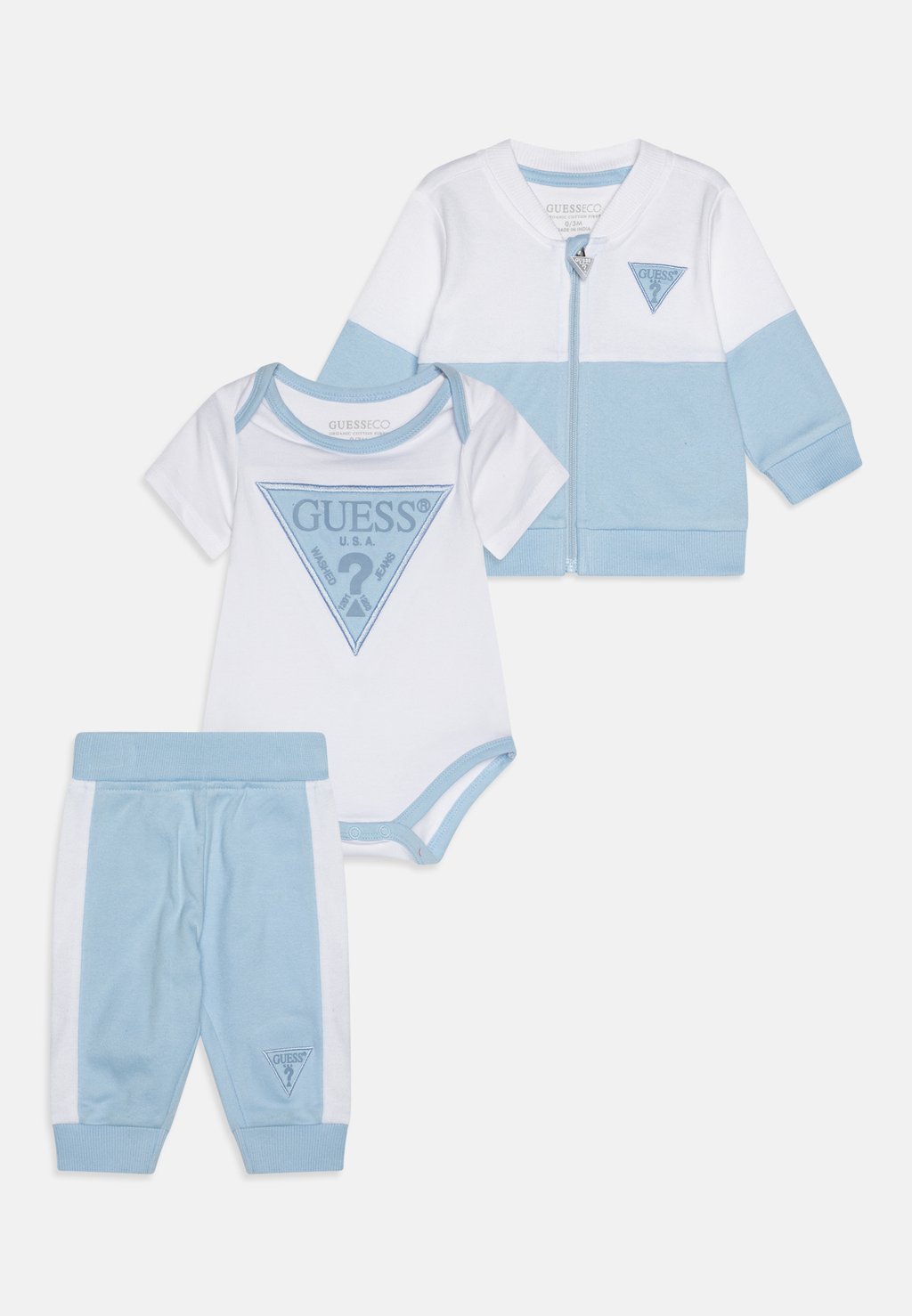 

Футболка с длинным рукавом BABY ACTIVE ZIP UNISEX SET Guess, светло-голубой