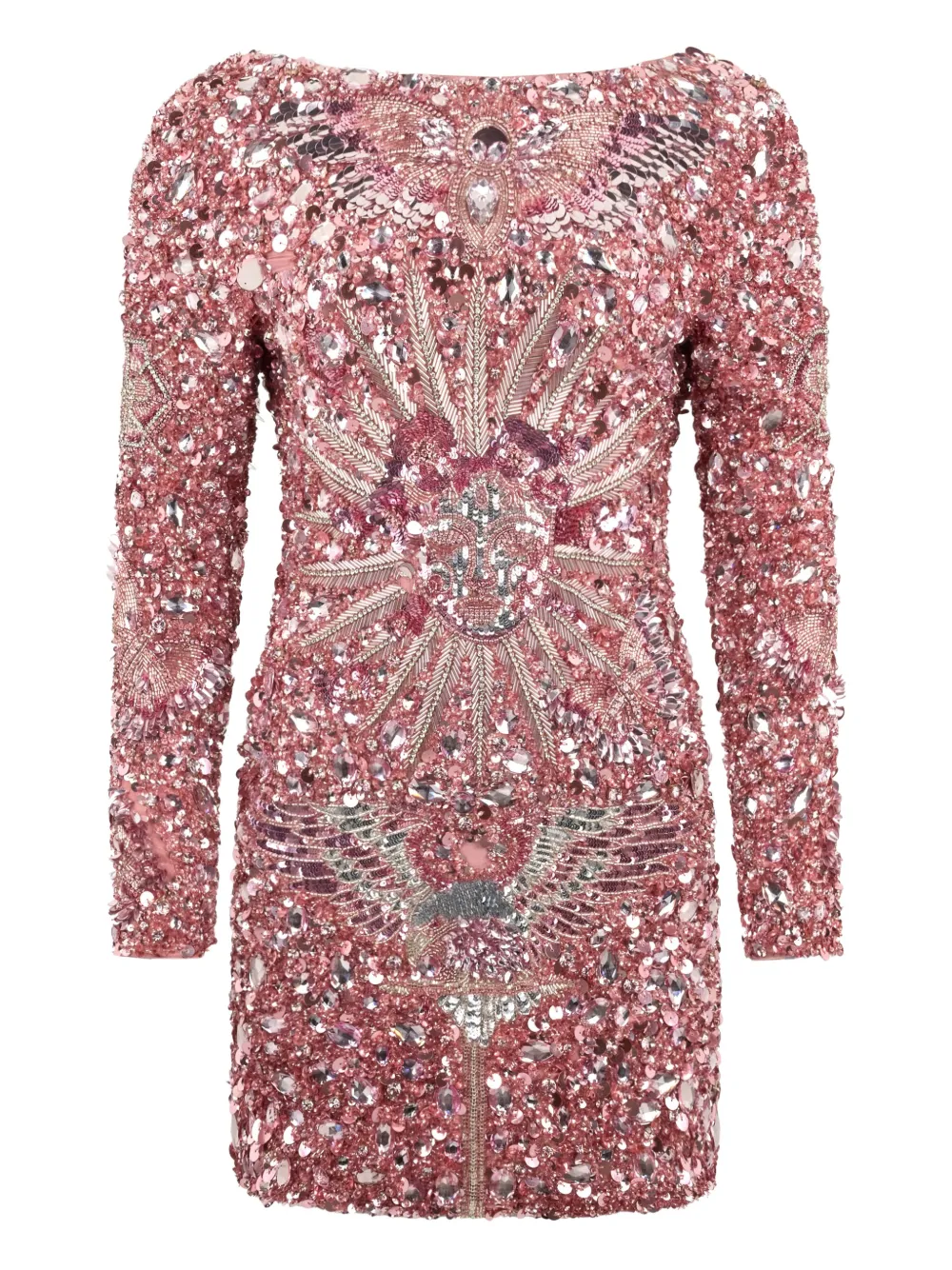 

Платье мини с открытой спиной Philipp Plein, розовый
