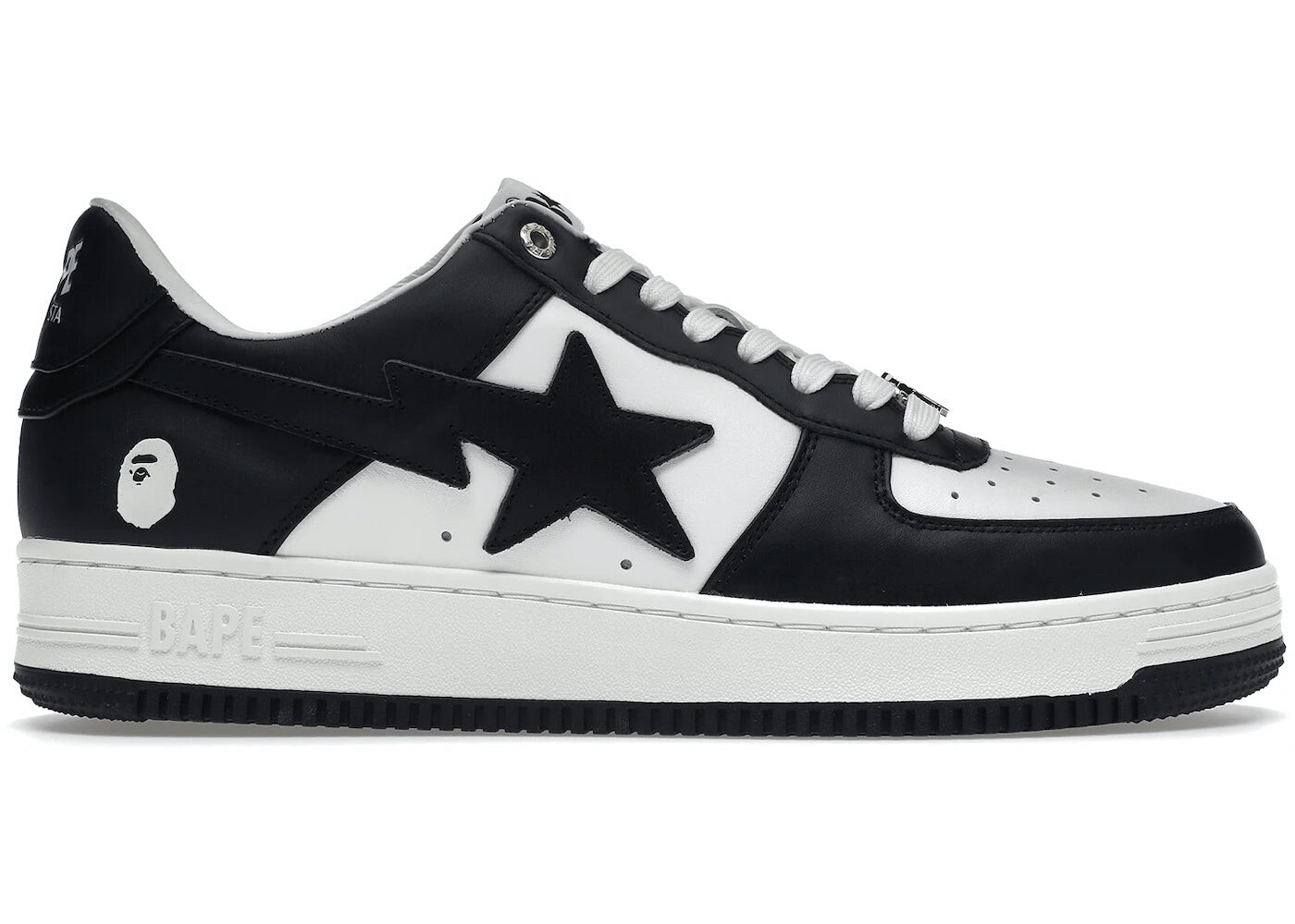 

Кроссовки A Bathing Ape Bape Sta 2022, чрено-белый, Белый;серый, Кроссовки A Bathing Ape Bape Sta 2022, чрено-белый