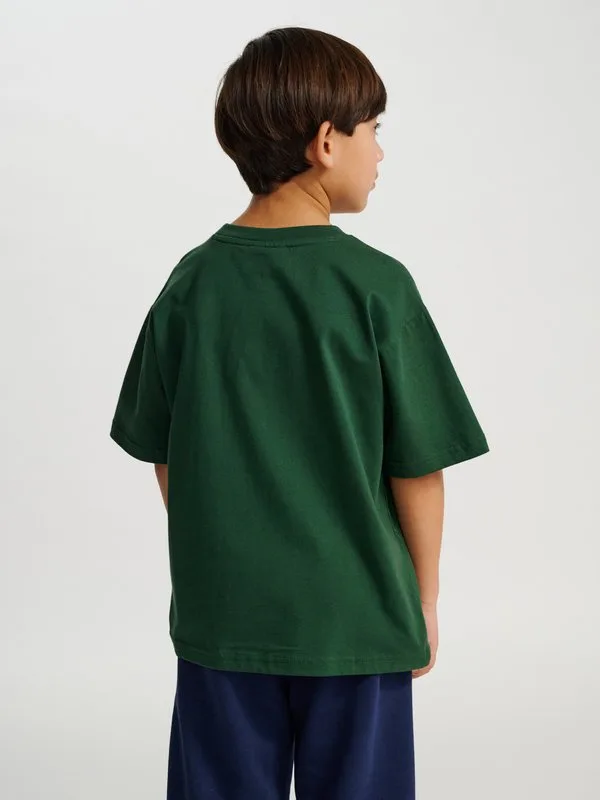 Простая футболка Hummel, Dark Green — фото 4